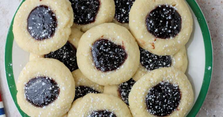 Spiced Blackberry Thumbprint Cookies