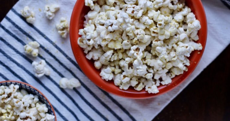 Stovetop Popcorn with Nooch and Herbs
