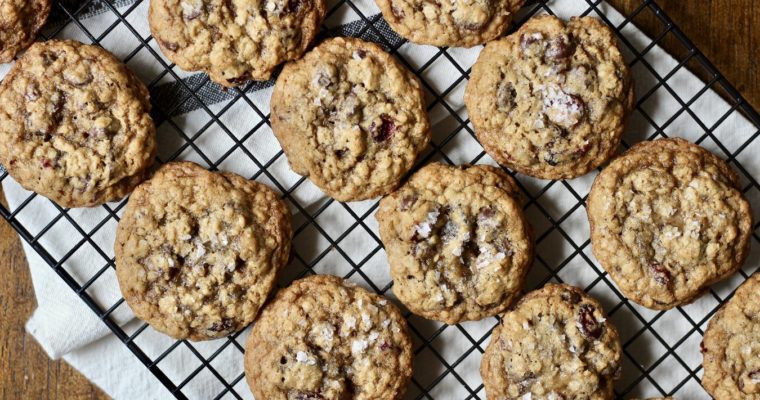 Dark Chocolate Oatmeal Craisin Cookies