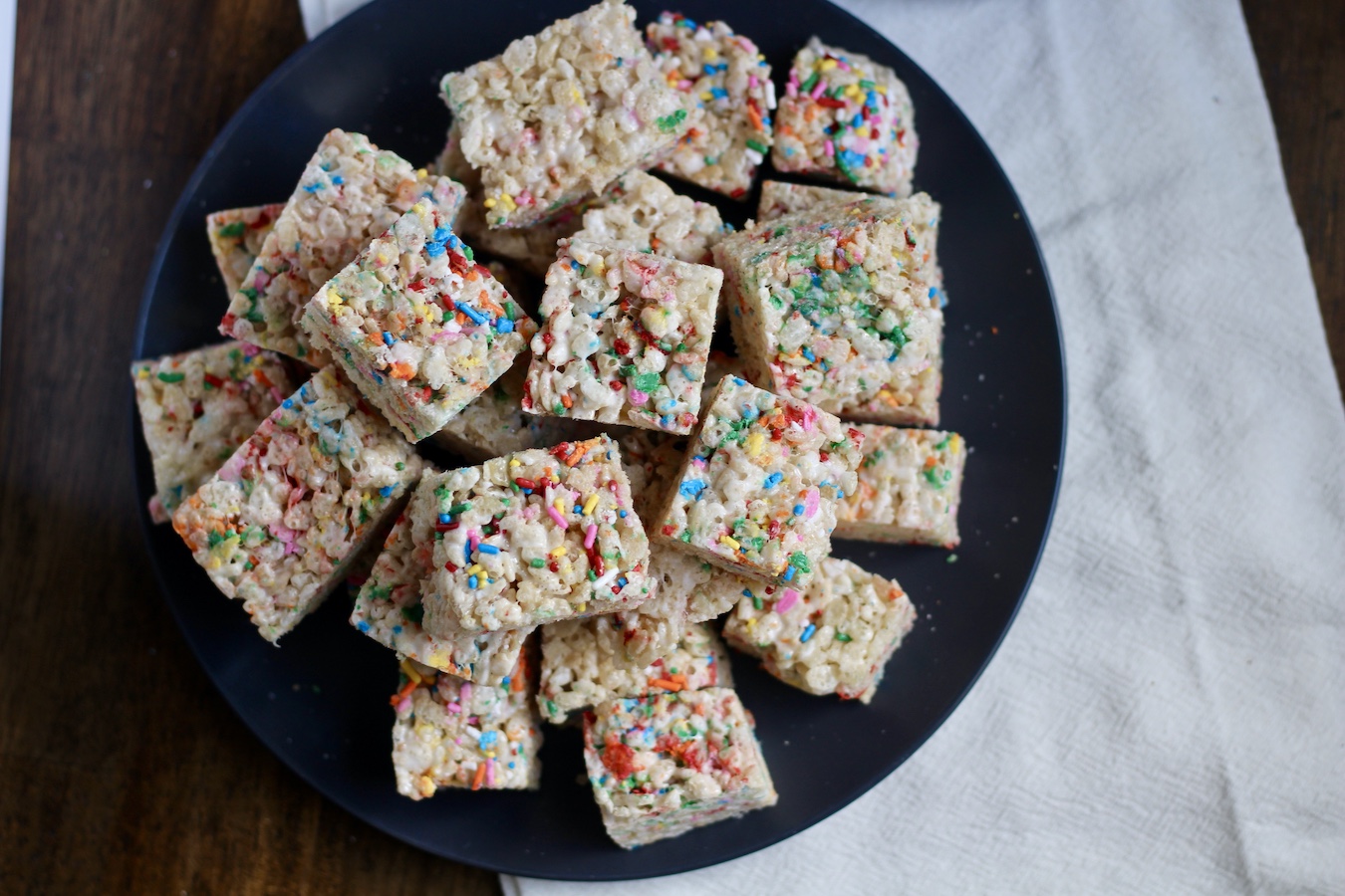 Funfetti Rice Krispie Treats - My Life After Dairy