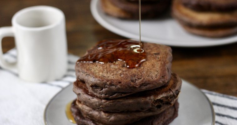 Chocolate Protein Pancakes