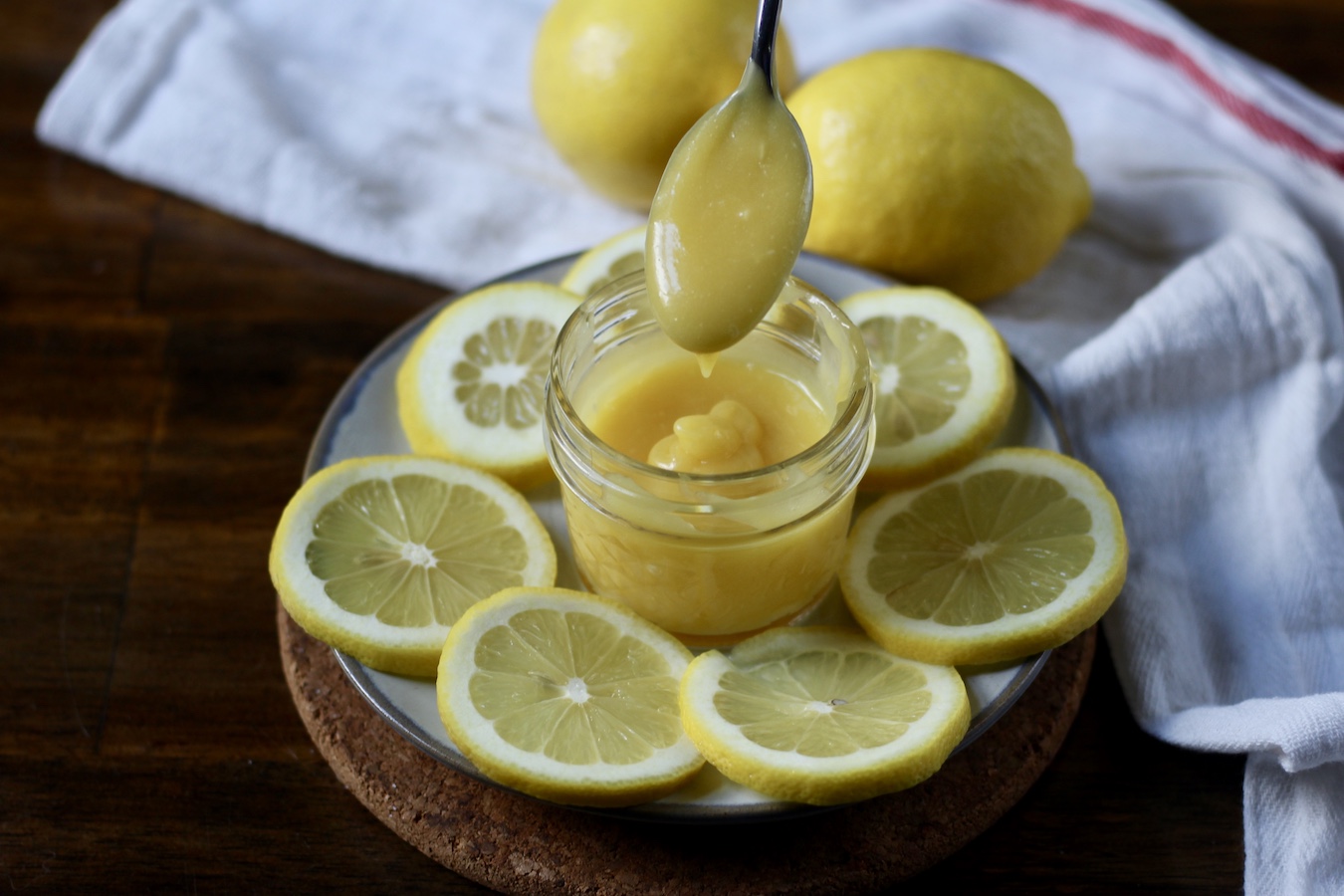 Lemon Curd in a jar.