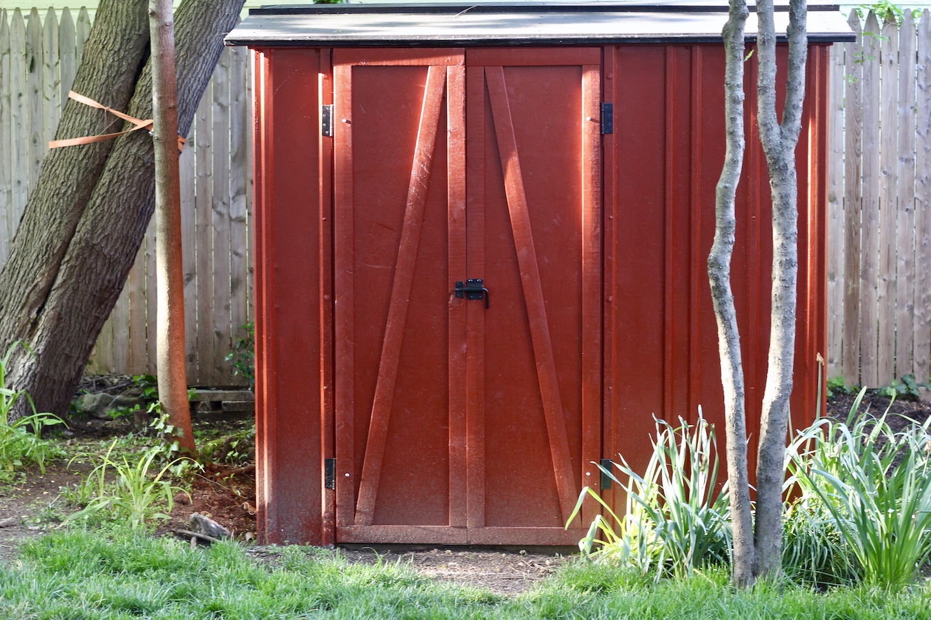 Beautiful red shed.