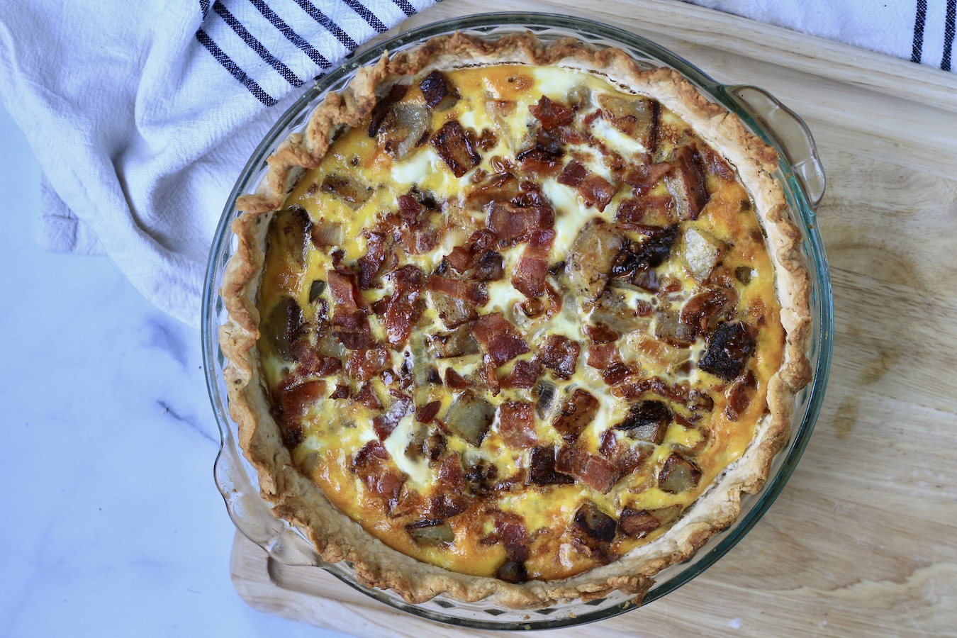 Bacon And Potato Quiche - My Life After Dairy