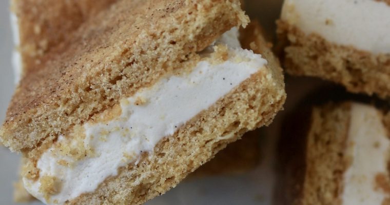 Snickerdoodle Ice Cream Sandwiches