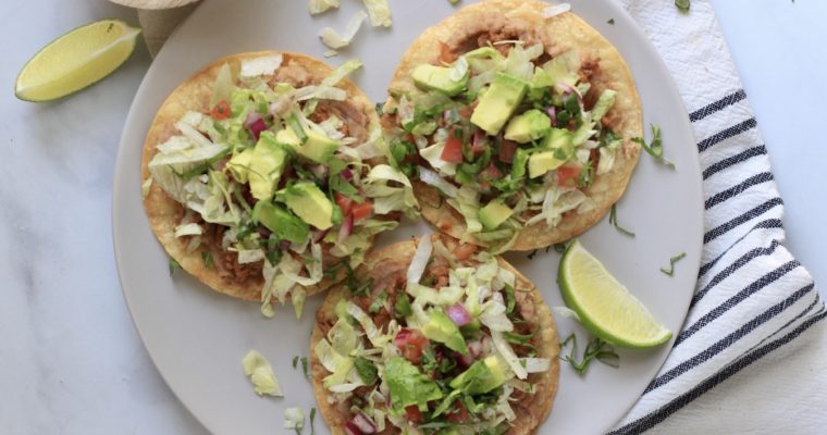 Oven Baked Beef Tostadas