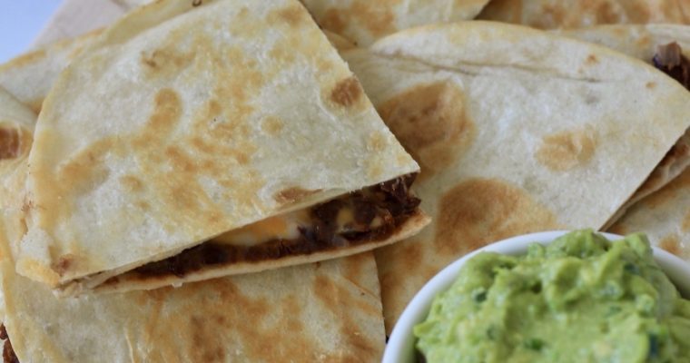Vegan Bean and Cheese Quesadillas