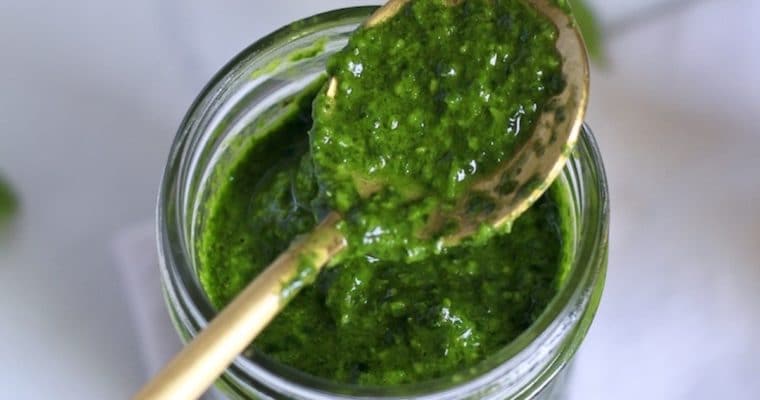 Spinach Pesto (Vegan and Nut-Free)