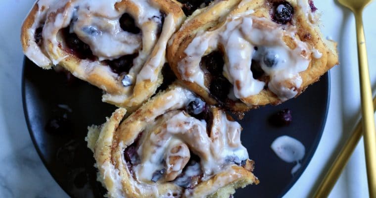 Lemon Blueberry Sweet Rolls