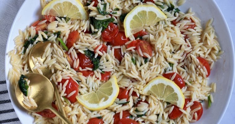 Lemon Orzo Pasta Salad