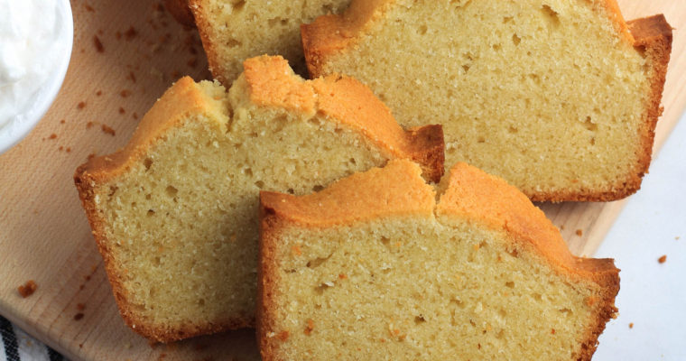 Classic Vanilla Pound Cake (DF)