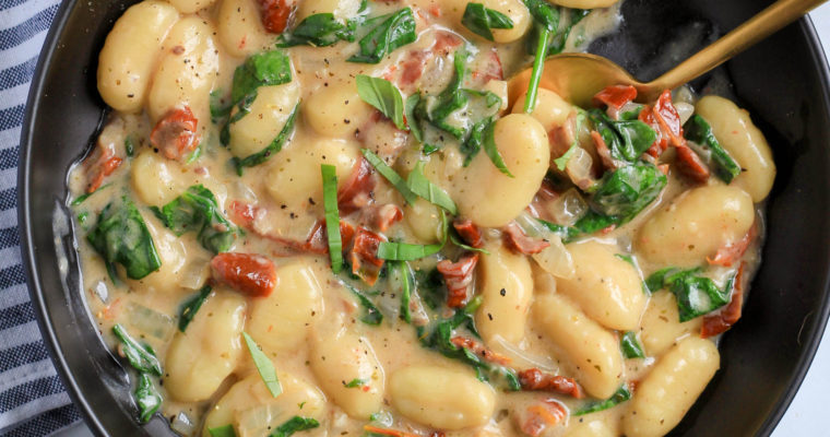 Vegan Gnocchi with Creamy Sun Dried Tomato Sauce