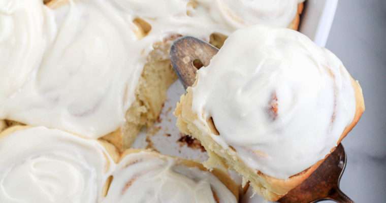 Traditional Dairy-Free Cinnamon Rolls with Cream Cheese Frosting