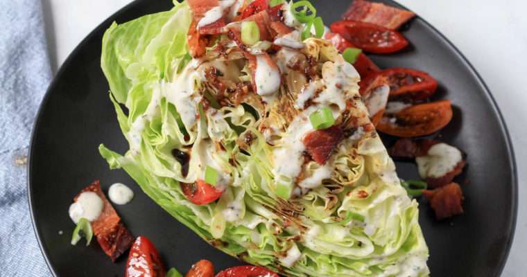 Dairy-Free Wedge Salad with Marinated Tomatoes