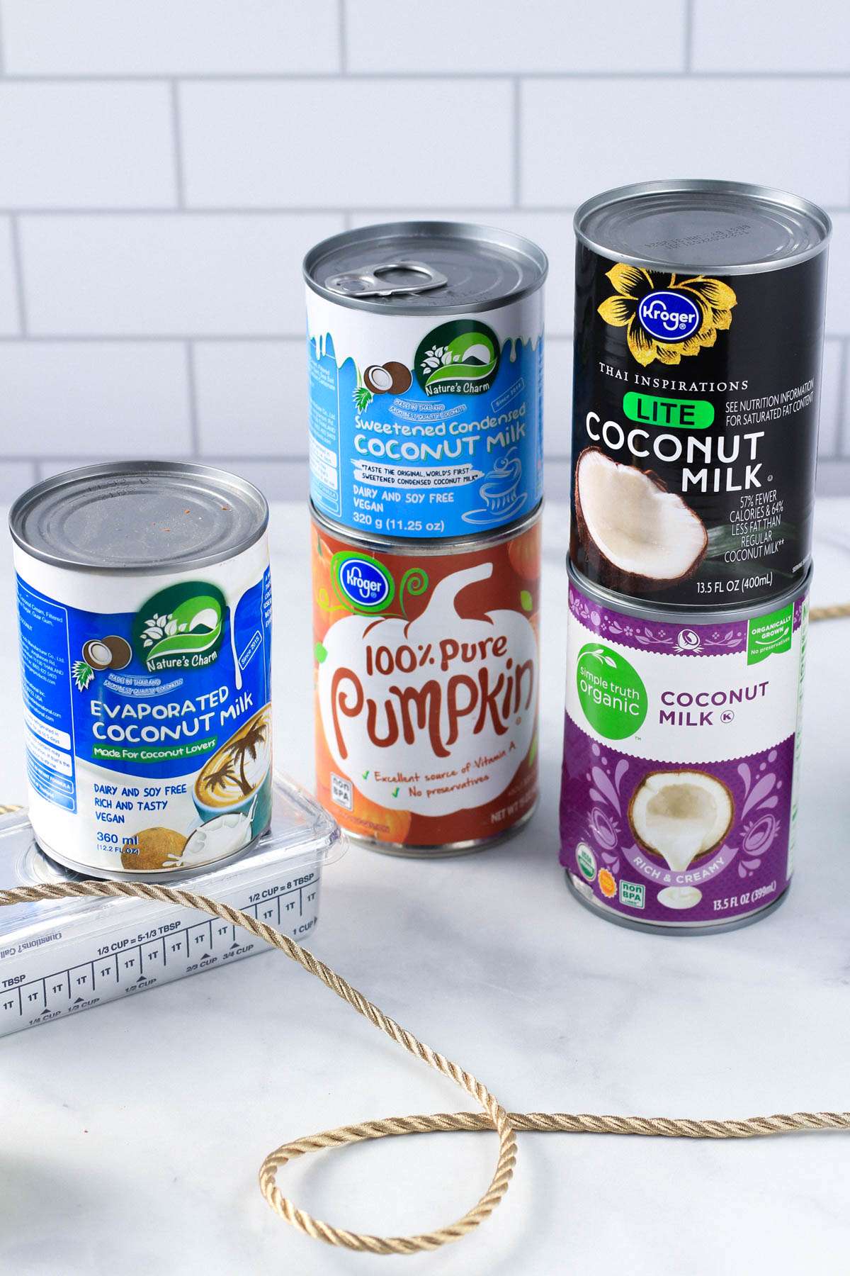 Canned pantry items for holiday baking.