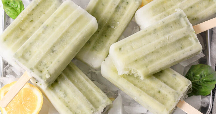 Lemon Basil Popsicles