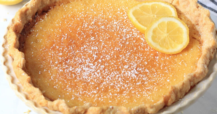 Simple Lemon Chess Pie