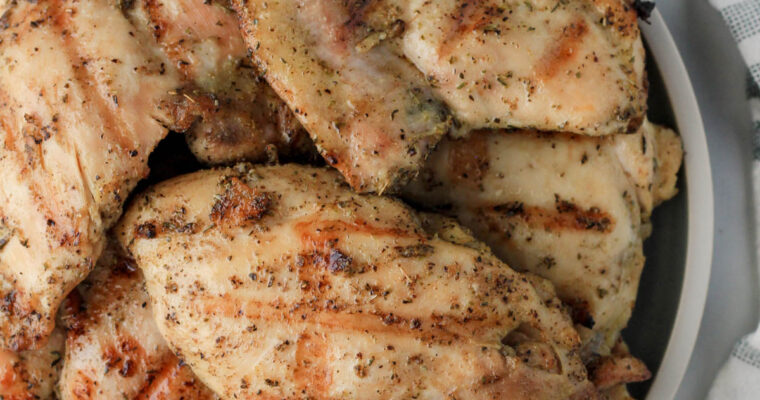 Italian Marinated Grilled Chicken Thighs