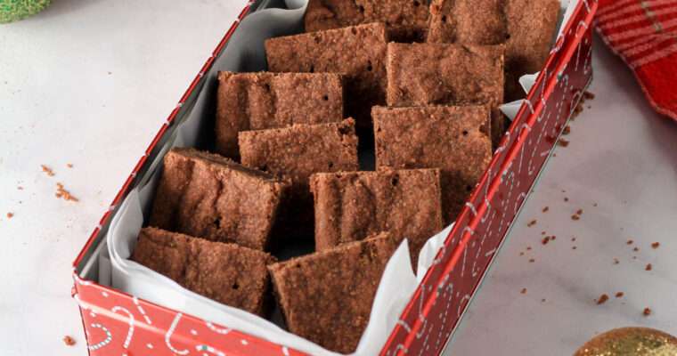Vegan Chocolate Shortbread Bars