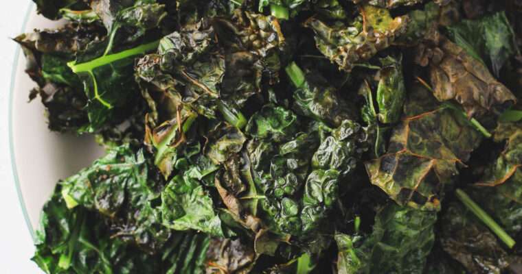 Vegan Air Fryer Kale Chips