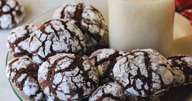 Dairy-Free Chocolate Crinkle Cookies