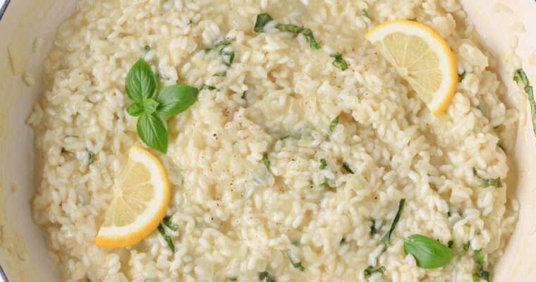 Vegan Lemon Basil Risotto