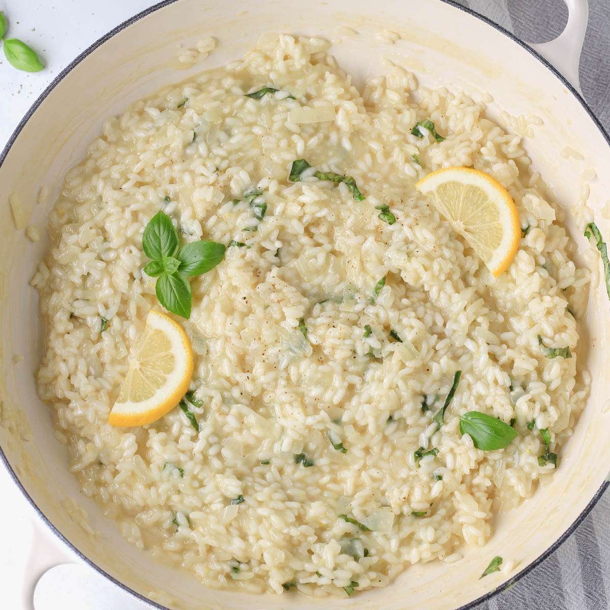 Lemon Basil Risotto