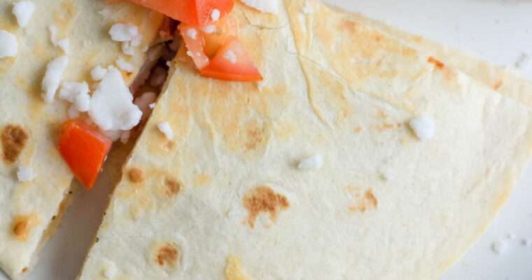 Dairy-Free Greek Chicken Quesadilla