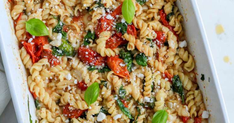 Vegan Baked Feta Pasta