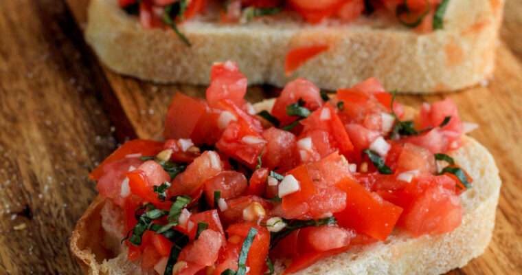 Vegan Bruschetta Toast