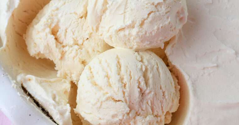 No Churn Vegan Vanilla Ice Cream