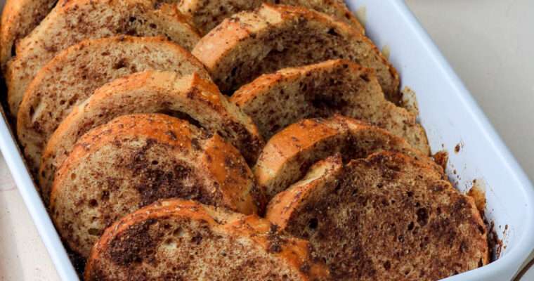 Overnight Vegan French Toast Casserole
