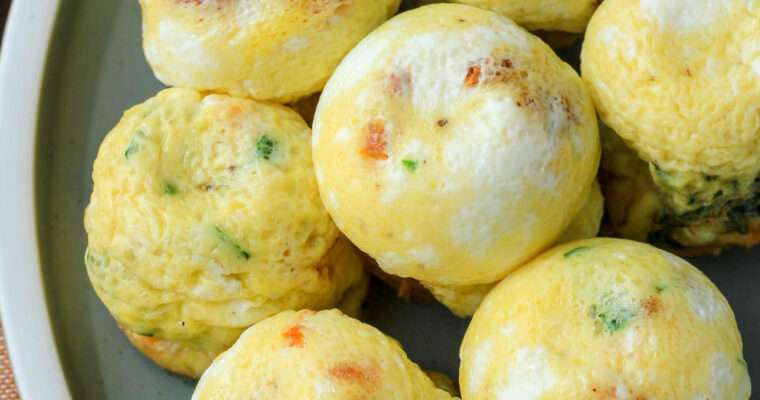 Spinach, Feta, and Sun Dried Tomato Egg Bites