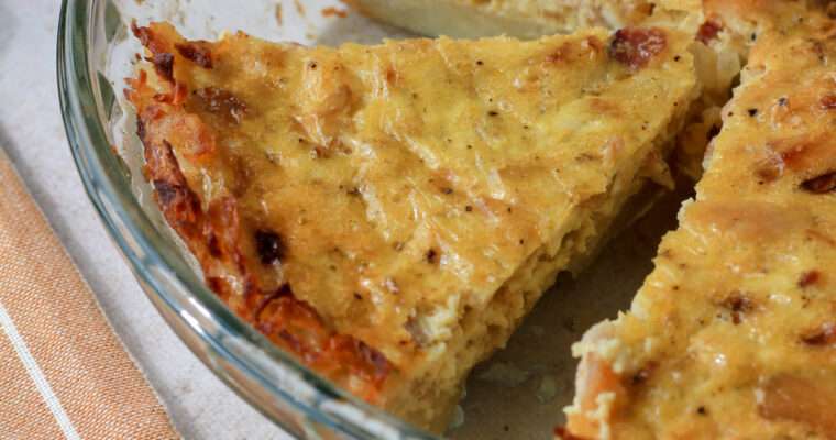 Dairy-Free Hash Brown Crust Quiche