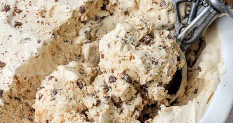 Coffee Chip No Churn Ice Cream