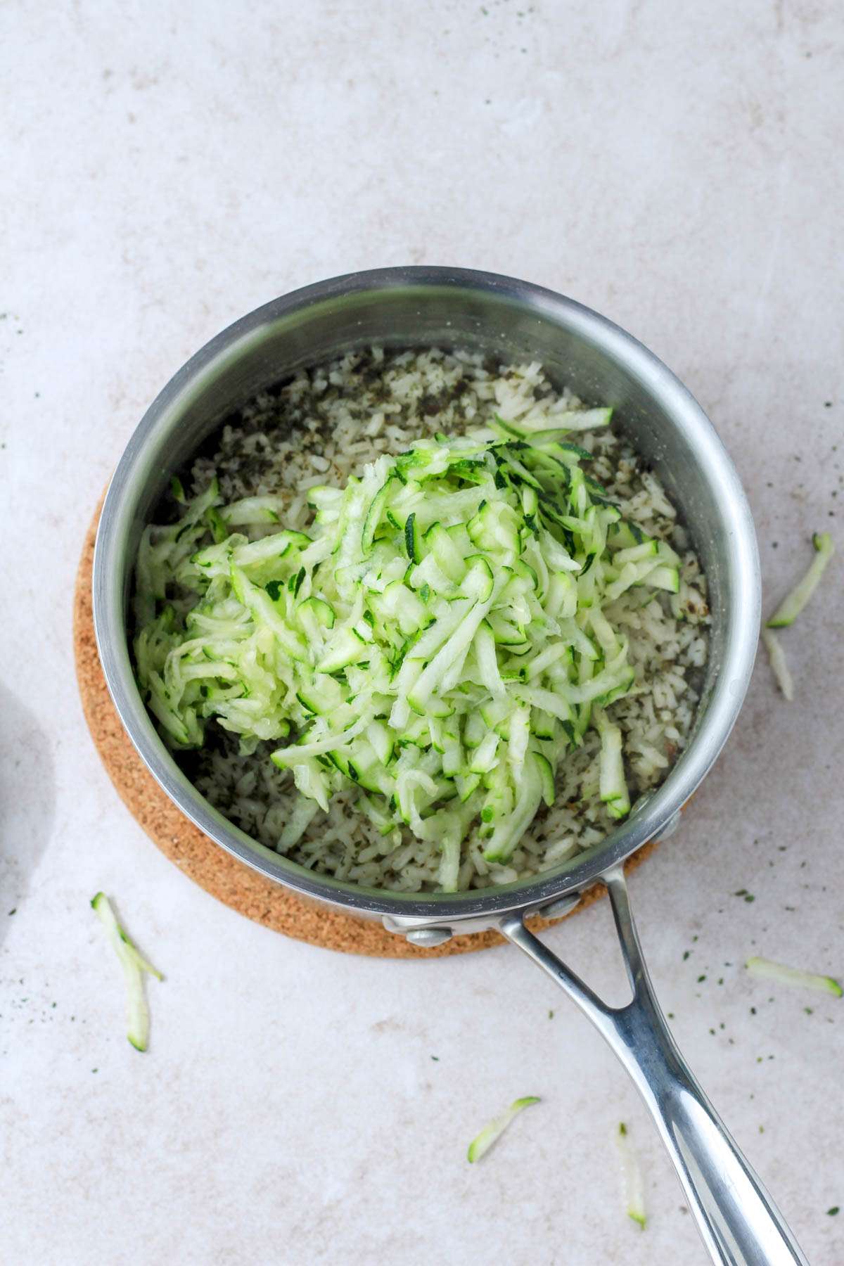 Vegan Seasoned Zucchini Rice - My Life After Dairy