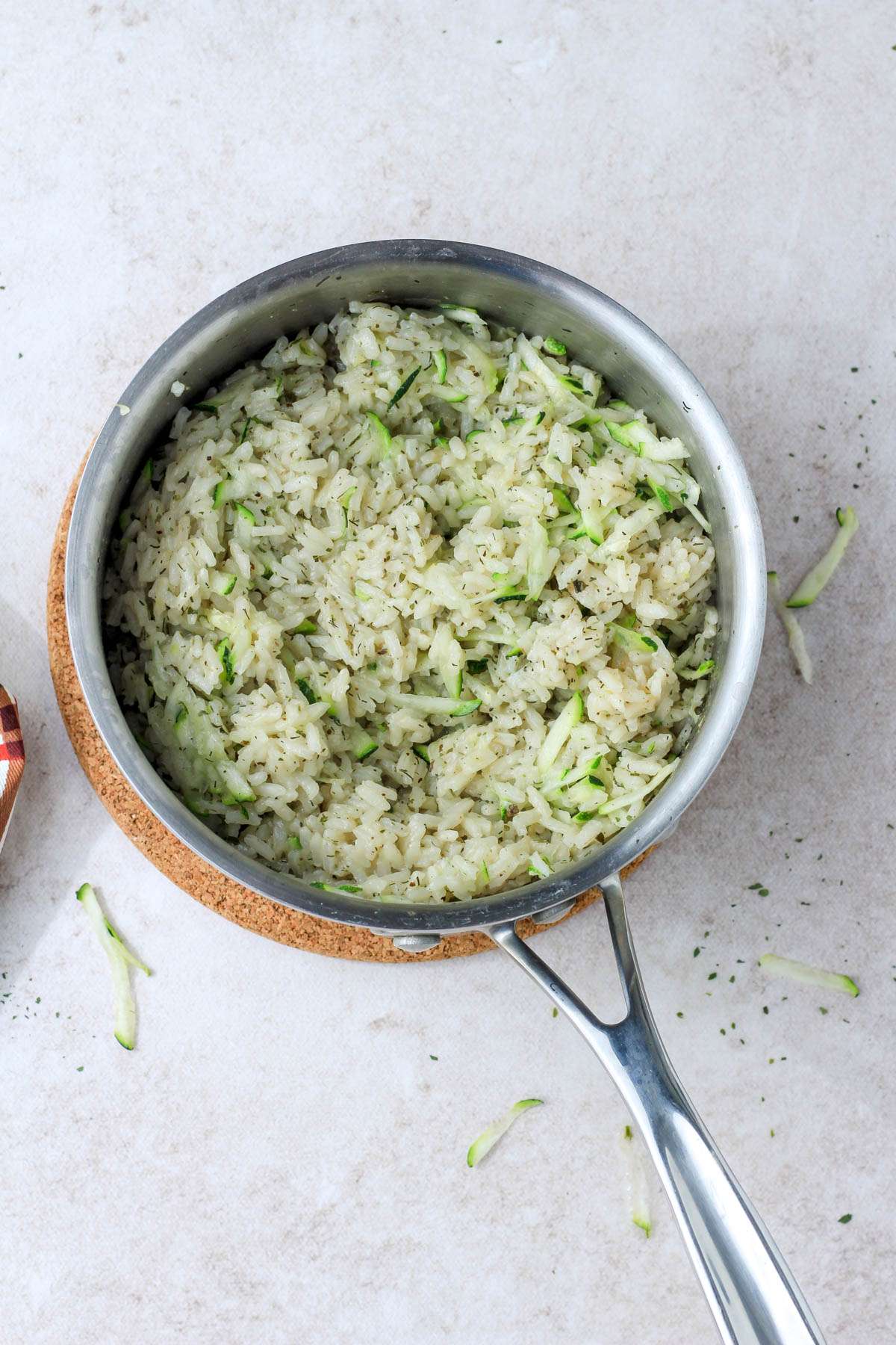 Vegan Seasoned Zucchini Rice - My Life After Dairy