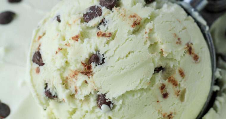 No Churn Mint Chocolate Chip Ice Cream