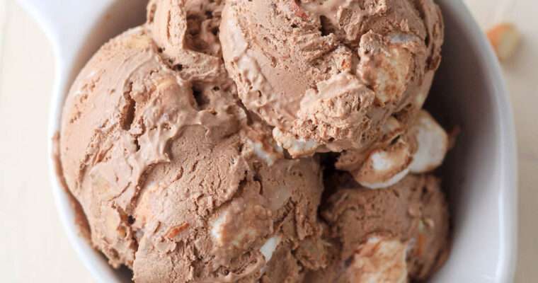 Dairy Free Rocky Road Ice Cream